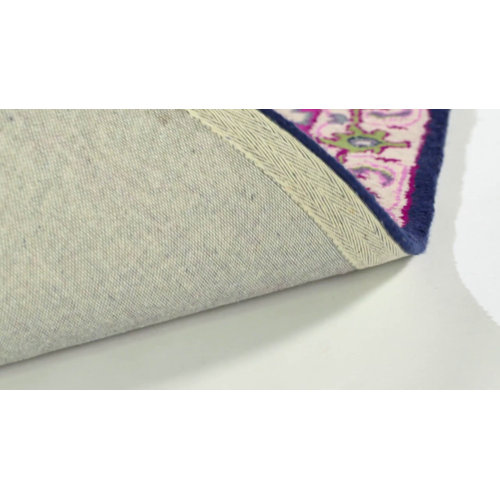 Bungalow Rose Blokzijl Oriental Handmade Tufted Wool Area Rug in Pink